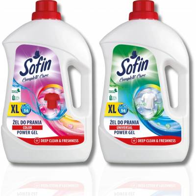 Sofin Deep Clean prací gel Color + Bílé 5 l 112 PD