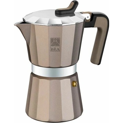 BRA Moka kanvica TITANIUM, 6 šálok 260 ml, hliník