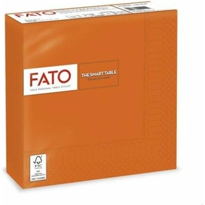 FATO Ubrousky 1/4 ohyb 33x33cm Smart Table oranžová 50ks