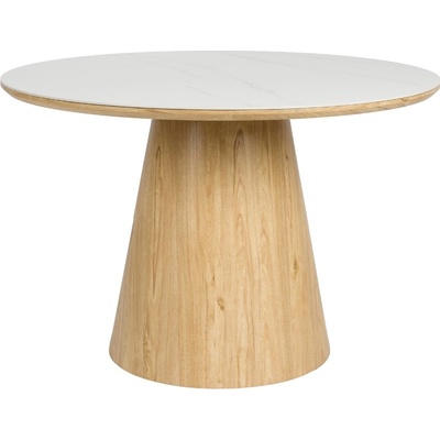 White Label ALMIRA 115 cm s mramorovým dekorem Dubový