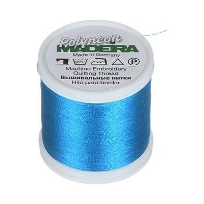 Vyšívací nitě PES Madeira Polyneon (400m) barva 1695 turquise