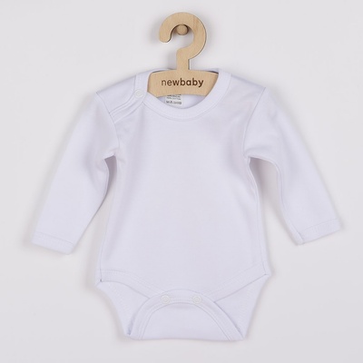 Kojenecké body s dlouhým rukávem Bobas Fashion bílé Bobas Fashion Bílá