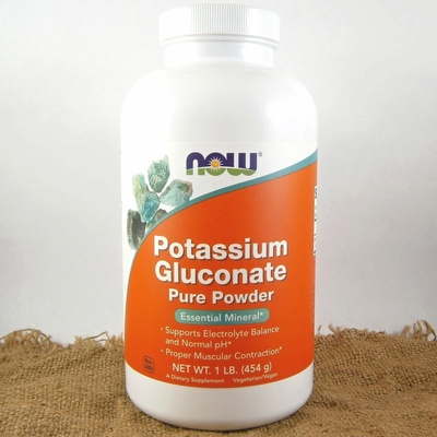 Now Foods Potassium Gluconate Pure Powder 454 g
