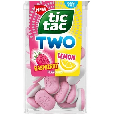 Tic Tac Two dražé s malinovou a citronovou příchutí 38,5 g