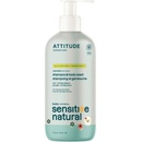 ATTITUDE Sensitive skin baby Detské telové mydlo a šampón s ovsom 2 v 1 473 ml