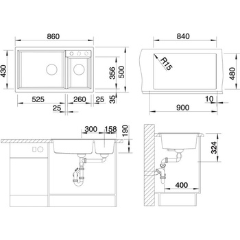 Image 1 of BLANCO METRA 9 (515050)
