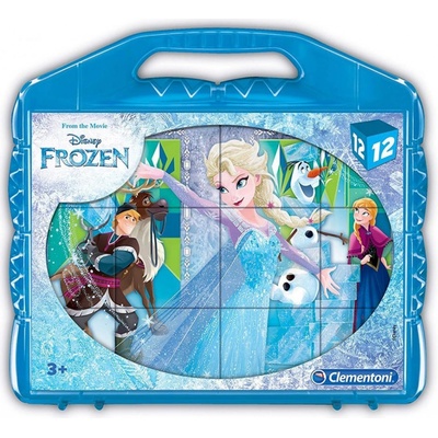 Clementoni Kostky Kufřík 12 kostek Frozen