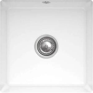 Villeroy & Boch Subway 50 - Керамична мивка 44x44 см, CeramicPlus, Stone White 332501RW (332501RW) Мивка за вграждане