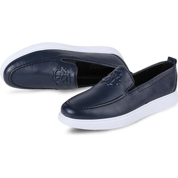 Image 1 of Ducavelli Stampet Мъжки обувки от естествена кожа - Тъмно сини 1801 (1092_Тъмносин)