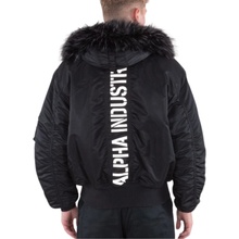 Alpha Industries 45P Hooded Custom zimná bunda black/black