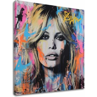Obraz Brigitte Bardot - Krása zachytená na plátne | dokončené rukou umelca - 80x80 cm