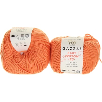 Gazzal Baby Cotton 25 3465 lososově rezavá