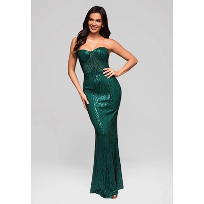 Edoti Evening dress LA-OM-DL zelená