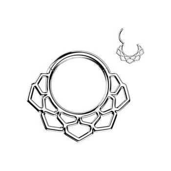 Šperky4U Ocelový kruh - helix / cartilage / septum piercing - SG127-ST