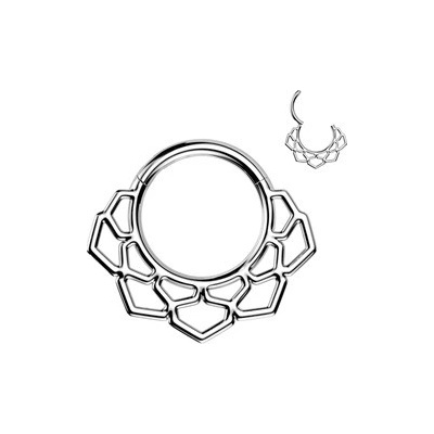 Šperky4U Ocelový kruh - helix / cartilage / septum piercing - SG127-ST