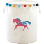 Premier Housewares Бяла текстилна детска кошница за играчки ø 38x48 cm Mimo Eclectic Horse - Premier Housewares (1901947)