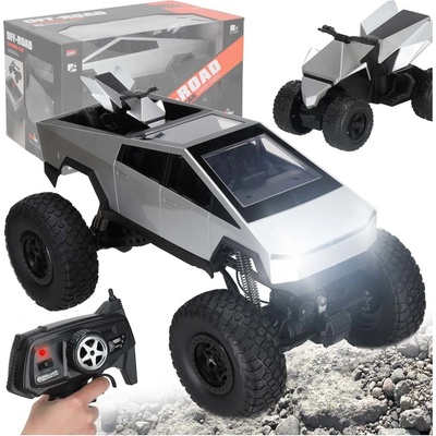 KIK RC kybernetický pickup 2,4GHz 4WD Off-Road - dálkově ovládaný 45° LED, 14cm kola 1:8