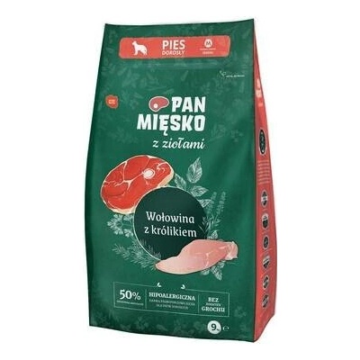 Pan Mięsko s bylinkami hovězí s králíkem pro střední plemena M 2 x 9 kg