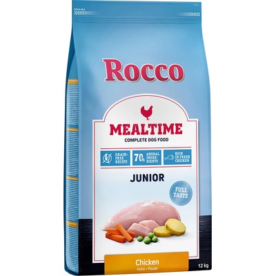 Rocco 12кг Junior Mealtime Rocco, суха храна за кучета, с пиле