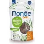 Monge Gift Filled and Crunchy Hairball лакомство за котки срещу космени топки със сьомга и коча трева 60gr