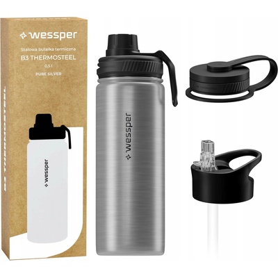 Wessper termoska B3 THERMOSTEEL 500 ml Pure SIlver