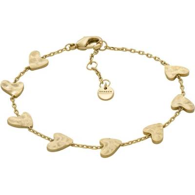 Skagen Pozlacený srdíčkový náramek Anja Hearts SKJ5010710