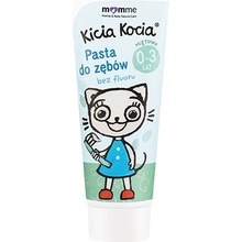 MomMe, Zubná pasta Kitty Cat bez fluoridu 0-3 roky Mäta 50 ml