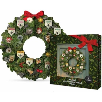 LEROS Bylinný adventní kalendář věnec 4