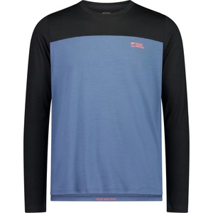 Mons Royale Мъжка фланелка с дълъг ръкав за колоездене Mons Royale Diversion Merino Bike Jersey L/S Cycling jersey - Orian Blue / Black (056-3547-0611)