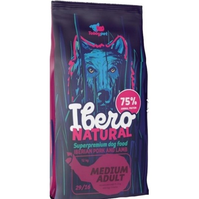 Ibero Natural Adult Dog Medium Pork & Lamb 12 kg
