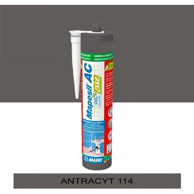 Mapesil AC 114 silikonový tmel 310 g antracit