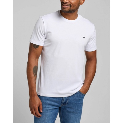 Lee L60UFQ12 SS PATCH LOGO TEE White