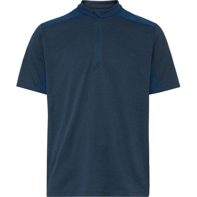 Vaude Мъжка фланелка с къс ръкав за колоездене Vaude Tamaro Half Zip Shirt IV Cycling jersey - Dark Sea Uni (056-3633-0612)