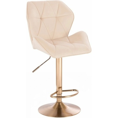LuxuryForm Design Milano Max Velur na zlatom tanieri krémová