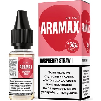 никотинови соли Aramax Salt 10ml Raspberry Strawberry 10мг