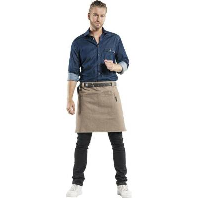 Gastrofans Zástěra Chaud Devant Forene Denim Halfter hnědá 70 x 50 cm