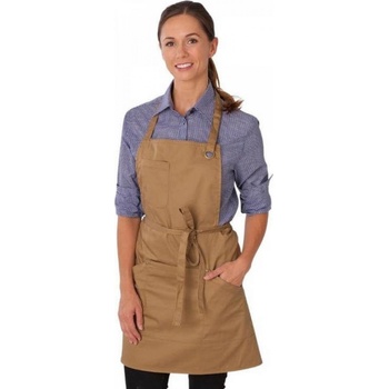 Le Chef Prep Zástěra s velkými kapsami vhodnými na tablety Khaki LF113
