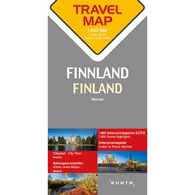 Finsko 1:800T TravelMap KUNTH
