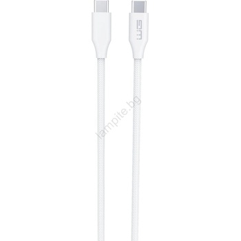 WINNER GROUP-WG - USB кабел USB-C / USB-C 120W 1, 5m бял (WN0022)