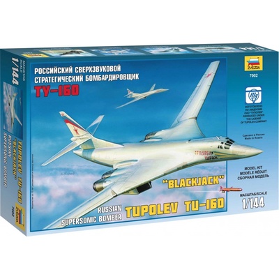 Zvezda Model Kit letadlo 7002 Tupolev TU 160 Russian Strategic Bomber 1:144