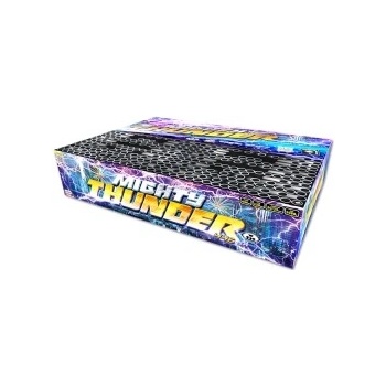 Zostavený ohňostroj Mighty Thunder 446 rán 20 25 mm