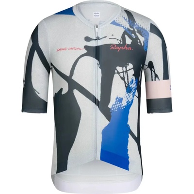 Rapha Pro Team Rouleur Jersey David Carson Pale Grey/Black pánsky
