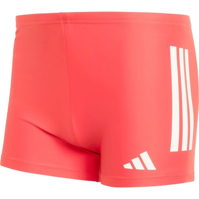 Adidas Мъжки бански слипове adidas 3 Stripes Bold Boxer Swim brief - Semi Lucid Red / White - размер 9 (050-1832-0515)