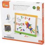 Viga Toys Настолна магнитна дъска Viga - С букви, цифри, форми (44545)