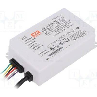 MEAN WELL ODLC-65A-700 Napájecí zdroj: spínaný; LED; 65W; 69÷93VDC; 700mA; 180÷295VAC