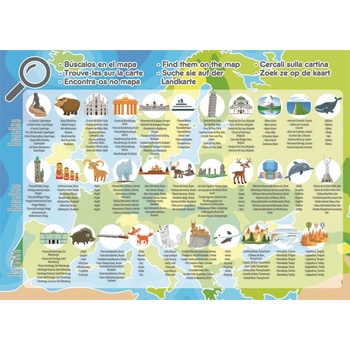 EDUCA Mapa Evropy 150 dílků