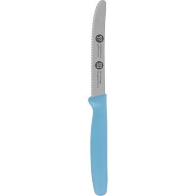 GIESSER Univerzální nůž s logem Technica, vlnitá čepel 110 mm, světle modrý 8365 wsp