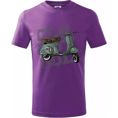 Scooter olive dětské bavlněné tričko fialová