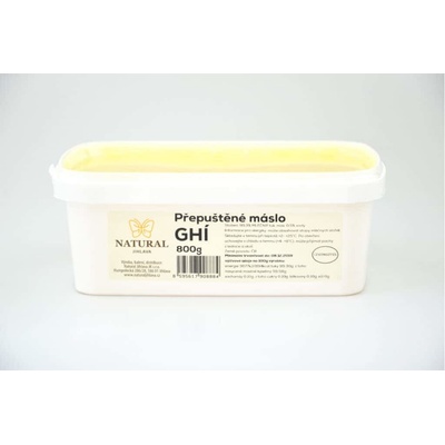 Natural Jihlava Ghee/Ghí Prepustené maslo 800 g