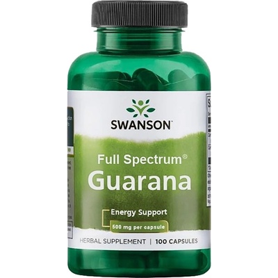 Swanson Guarana 500 mg [100 капсули]